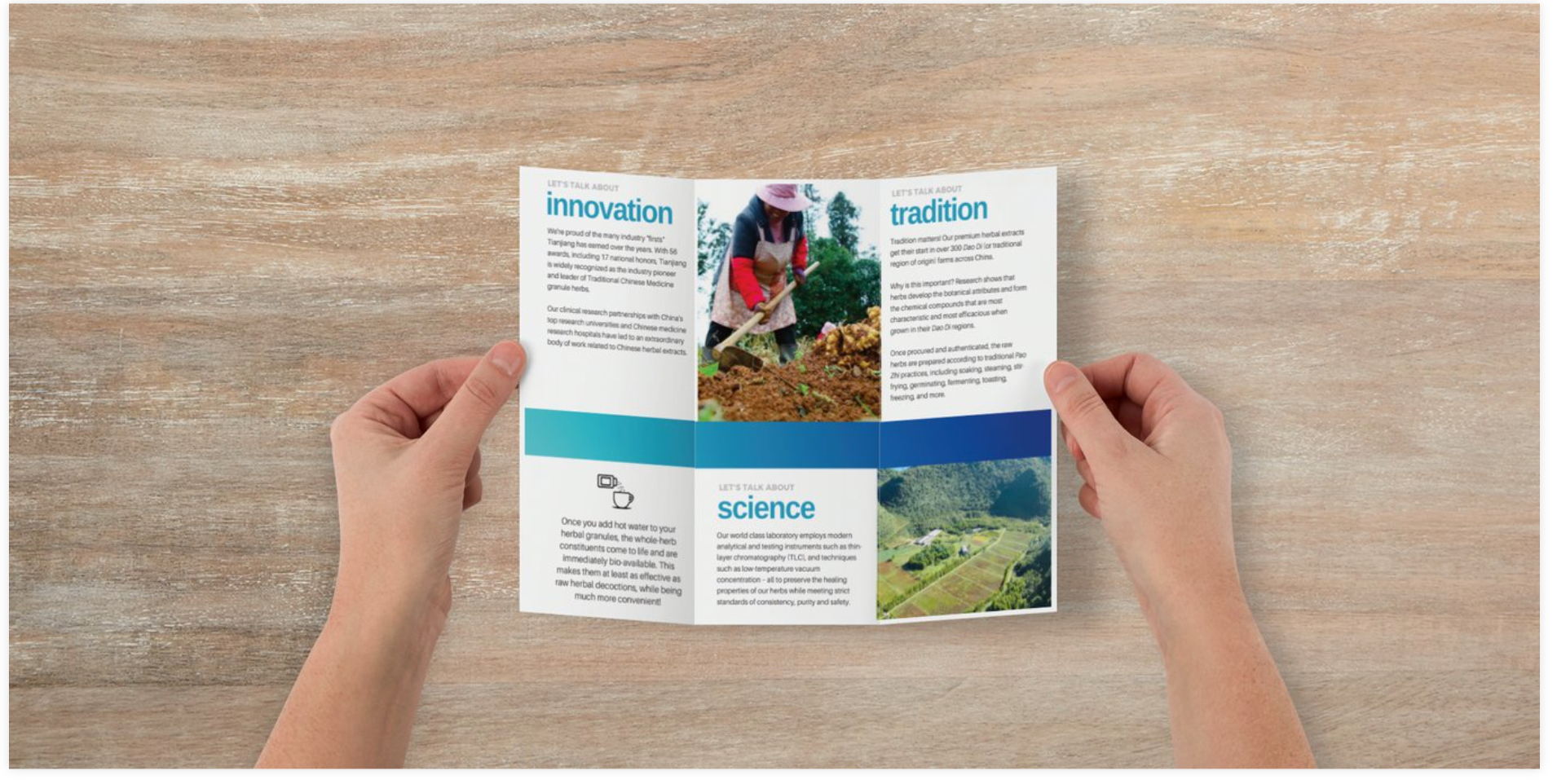 Customize it! "Why Herbal Granules?" Trifold Brochure