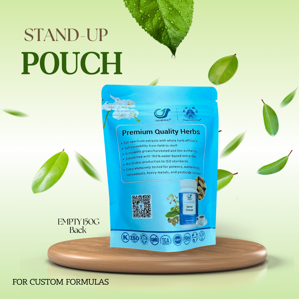 Empty 150g Standup Pouch for Custom Formulas