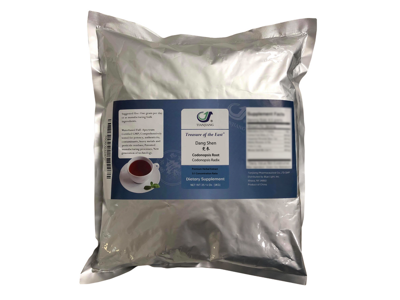 Dang Shen - 党参 - Codonopsis Root (1kg/2.2lbs/foil bag)