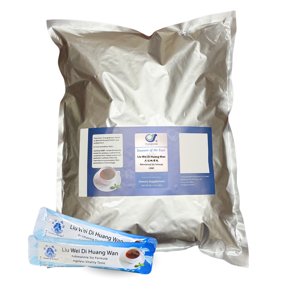 Liu Wei Di Huang Wan - 六味地黄丸 - Rehmannia Six Formula (200 Stick Packs / Bag)