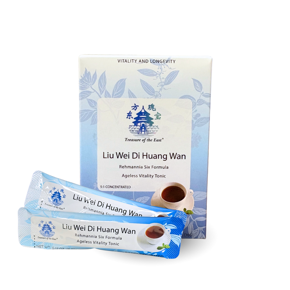 Liu Wei Di Huang Wan - 六味地黄丸 - Rehmannia Six Formula (Stick Packets, 14/box)