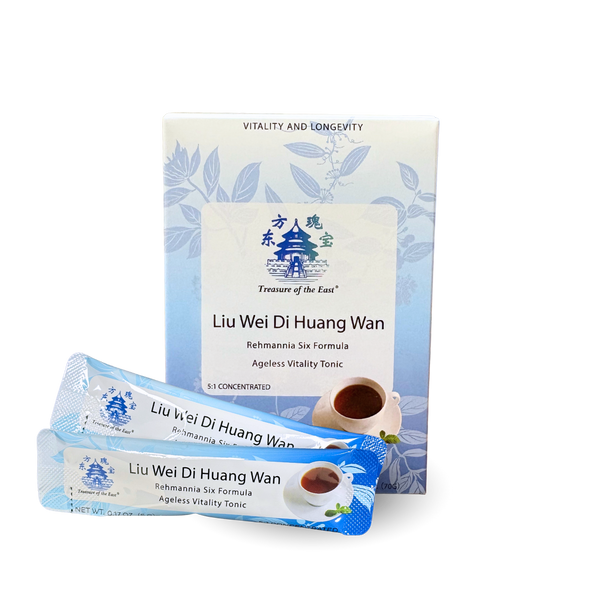 Liu Wei Di Huang Wan - 六味地黄丸 - Rehmannia Six Formula (Stick Packets, 14/box)