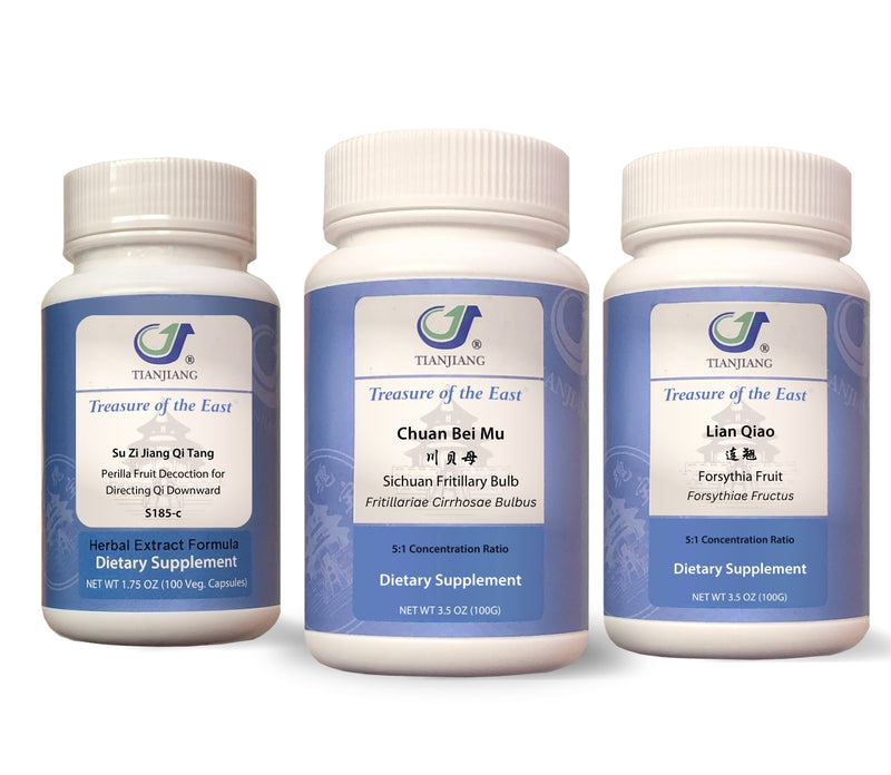 Respiration Support - Su Zi Jiang Qi Tang Capsules, Chuan Bei Mu, Lian Qiao