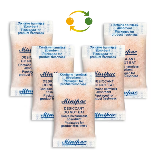 Silica Gel Desiccant Packets (300 packets, 0.5g/packet)