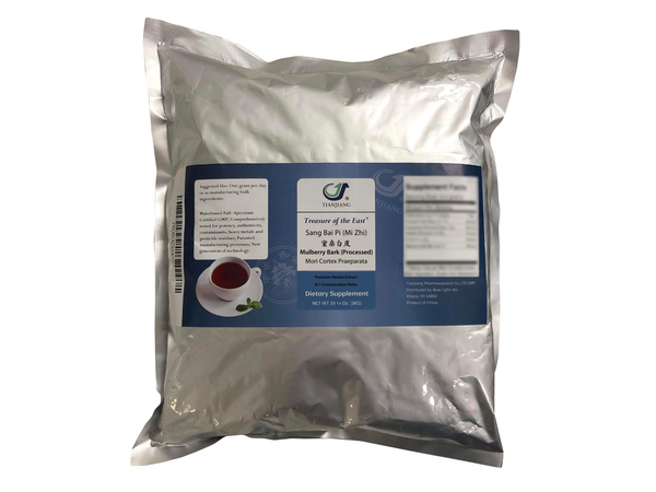 Sang Bai Pi (Mi Zhi) - 蜜桑白皮 - Mulberry Bark (Processed) (1kg/2.2lbs/foil bag)