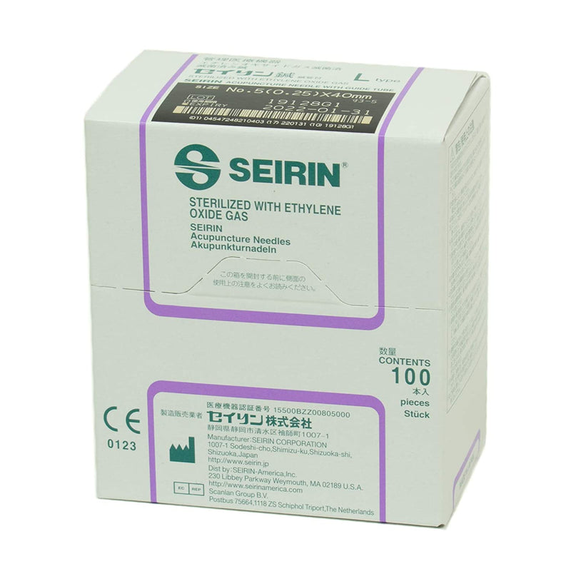 Seirin J Type No.5 0.25 x 50mm (100 Needles)